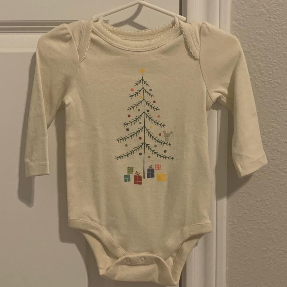 Baby Gap Christmas Tree Onesie/Bodysuit